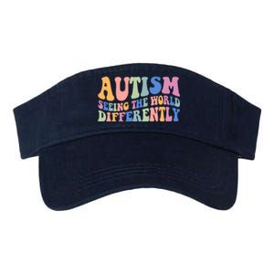 Autism Seeing The World Differently Groovy Valucap Bio-Washed Visor