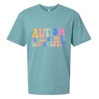 Autism Seeing The World Differently Groovy Sueded Cloud Jersey T-Shirt
