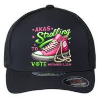 Akas Strolling To Vote November 5 2024 Kamala Harris Design Flexfit Unipanel Trucker Cap