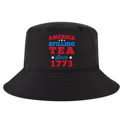 AMERICA Spilling Tea Since 1773 Boston Party Funny 4th July Cool Comfort Performance Bucket Hat