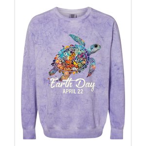 Art Save The Planet Colorblast Crewneck Sweatshirt