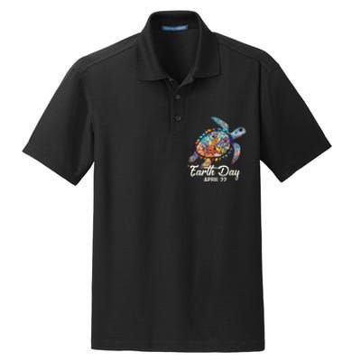 Art Save The Planet Dry Zone Grid Polo