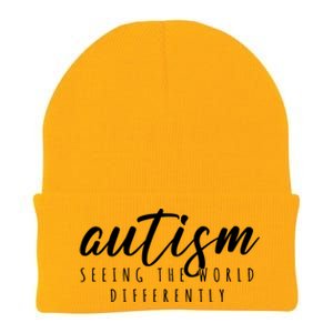 Autism Seeing The World Differently Knit Cap Winter Beanie