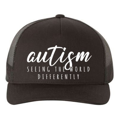 Autism Seeing The World Differently Yupoong Adult 5-Panel Trucker Hat