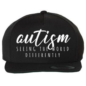 Autism Seeing The World Differently Wool Snapback Cap