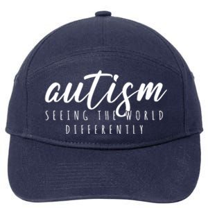 Autism Seeing The World Differently 7-Panel Snapback Hat