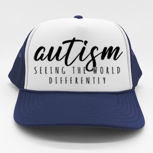 Autism Seeing The World Differently Trucker Hat