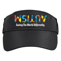 Autism Seeing The World Differently Upside Autism Awareness Adult Drive Performance Visor