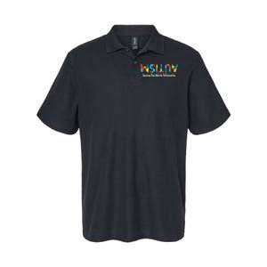 Autism Seeing The World Differently Upside Autism Awareness Softstyle Adult Sport Polo