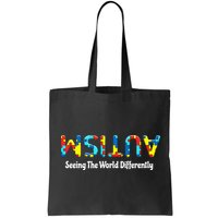 Autism Seeing The World Differently Upside Autism Awareness Bag