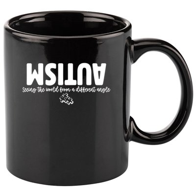 Autism Seeing The World From A Different Angle 11oz C Handle Ceramic Mug