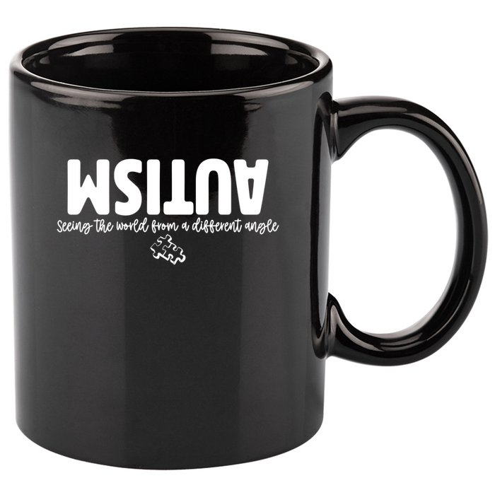 Autism Seeing The World From A Different Angle 11oz C Handle Ceramic Mug