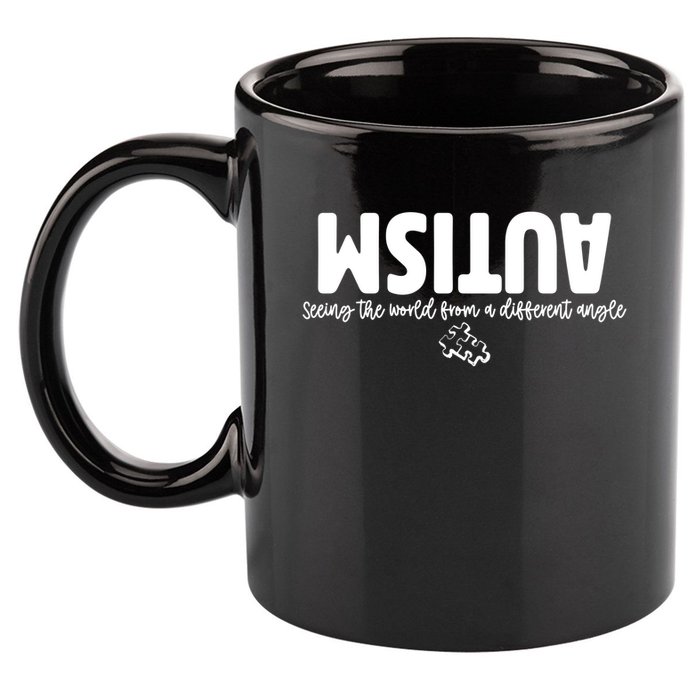 Autism Seeing The World From A Different Angle 11oz C Handle Ceramic Mug