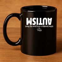 Autism Seeing The World From A Different Angle 11oz C Handle Ceramic Mug