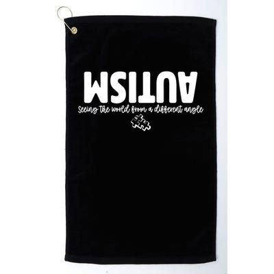 Autism Seeing The World From A Different Angle Golf Towel