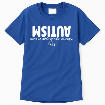 Autism Seeing The World From A Different Angle Tall T-Shirt