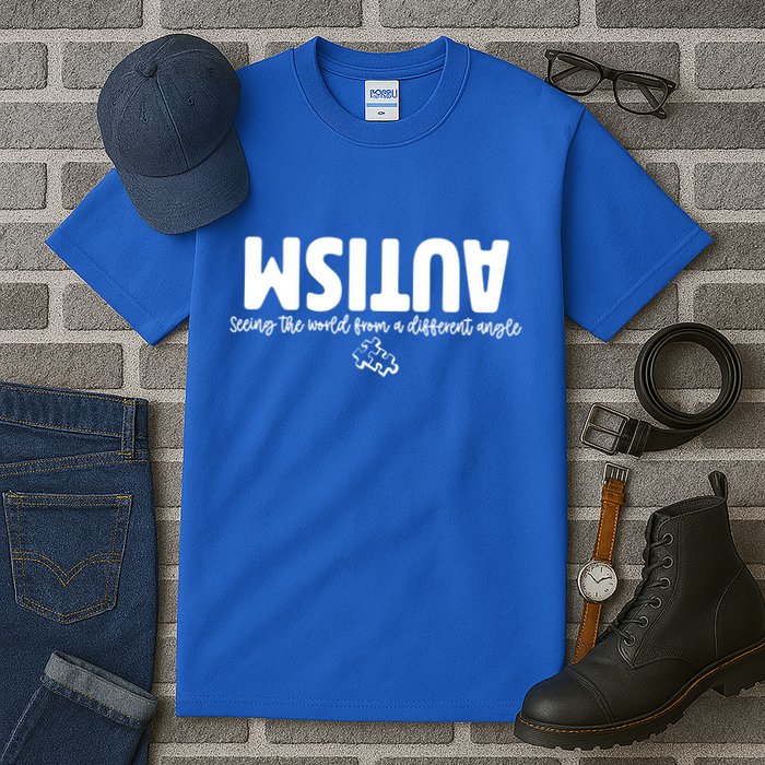 Autism Seeing The World From A Different Angle Tall T-Shirt