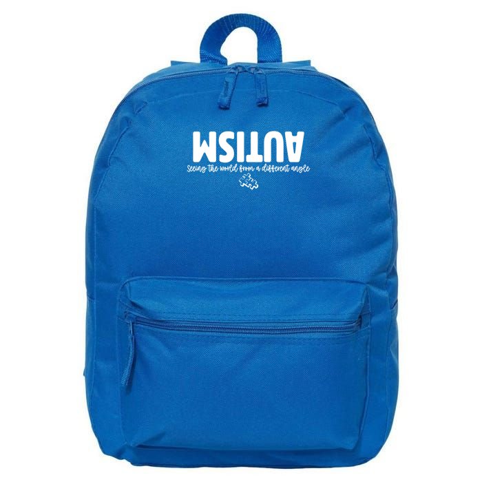 Autism Seeing The World From A Different Angle 16 in Basic Backpack