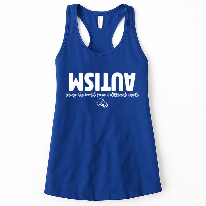 Autism Seeing The World From A Different Angle Womens Tank Top