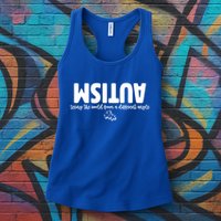 Autism Seeing The World From A Different Angle Womens Tank Top