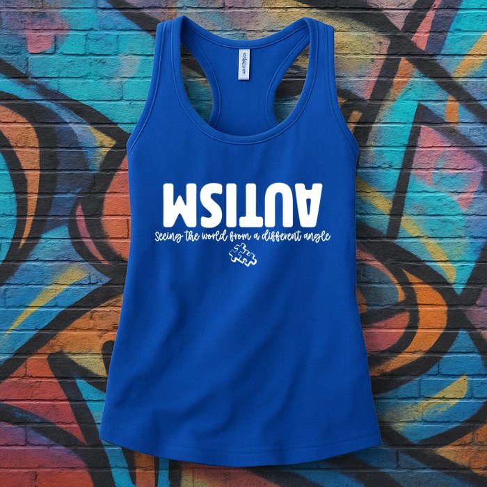 Autism Seeing The World From A Different Angle Womens Tank Top