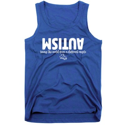 Autism Seeing The World From A Different Angle Tank Top
