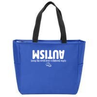 Autism Seeing The World From A Different Angle Zip Tote Bag