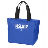 Autism Seeing The World From A Different Angle Zip Tote Bag