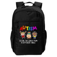 Autism Seeing The World From A Different Angle Cartoon Backpack