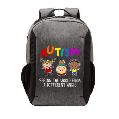 Autism Seeing The World From A Different Angle Cartoon Vector Backpack