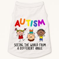 Autism Seeing The World From A Different Angle Cartoon Doggie Tank