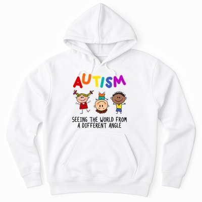 Autism Seeing The World From A Different Angle Cartoon Hoodie