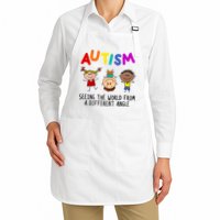 Autism Seeing The World From A Different Angle Cartoon Apron