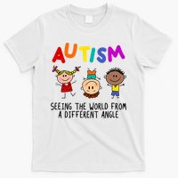 Autism Seeing The World From A Different Angle Cartoon T-Shirt