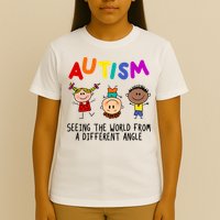 Autism Seeing The World From A Different Angle Cartoon T-Shirt