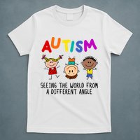 Autism Seeing The World From A Different Angle Cartoon T-Shirt