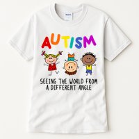 Autism Seeing The World From A Different Angle Cartoon Tall T-Shirt