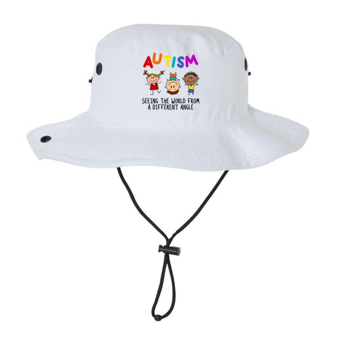 Autism Seeing The World From A Different Angle Cartoon Bucket Hat