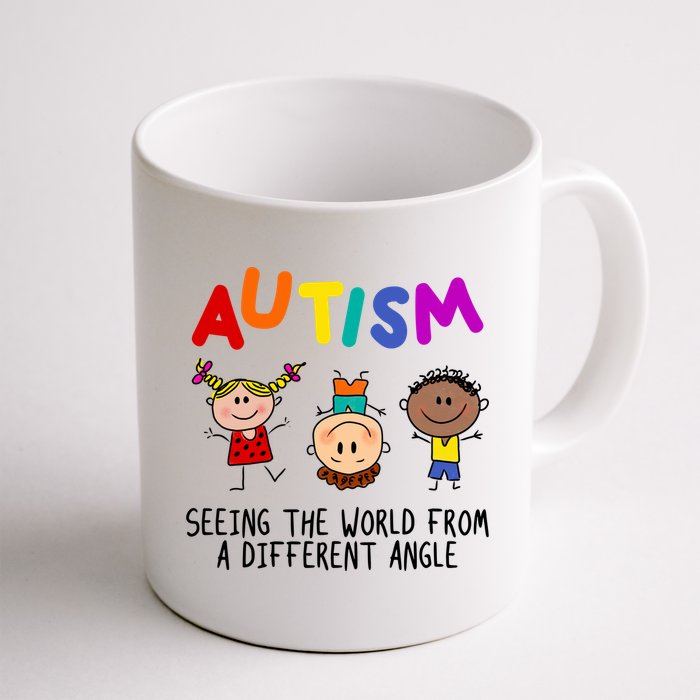 Autism Seeing The World From A Different Angle Cartoon Mug