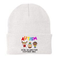 Autism Seeing The World From A Different Angle Cartoon Beanie