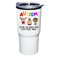 Autism Seeing The World From A Different Angle Cartoon Tumbler
