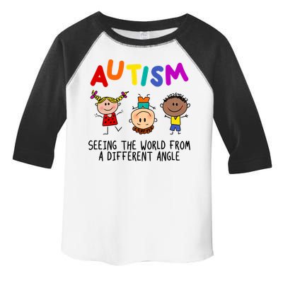 Autism Seeing The World From A Different Angle Cartoon Toddler Fine Jersey T-Shirt