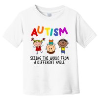 Autism Seeing The World From A Different Angle Cartoon Toddler T-Shirt
