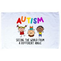 Autism Seeing The World From A Different Angle Cartoon Microfiber Hand Towel