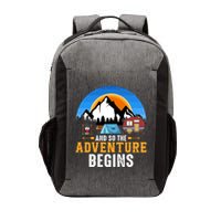 And So The Adventure Begins Camping Vector Backpack