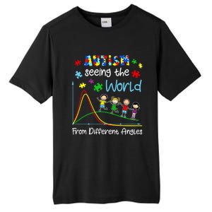 Autism Seeing The World From Different Angles Funny Gift Tall Fusion ChromaSoft Performance T-Shirt