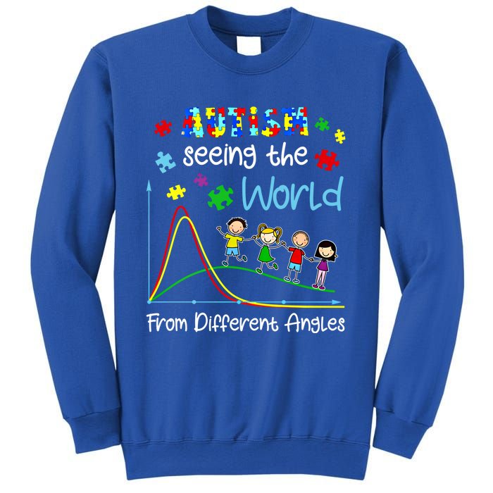 Autism Seeing The World From Different Angles Funny Gift Sweatshirt