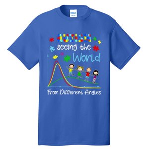 Autism Seeing The World From Different Angles Funny Gift Tall T-Shirt