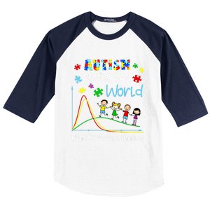 Autism Seeing The World From Different Angles Funny Gift Baseball Sleeve Shirt