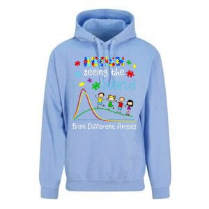 Autism Seeing The World From Different Angles Funny Gift Unisex Surf Hoodie